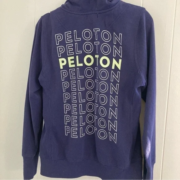 Peloton Ultimate Fleece Zip Hoodie Purple Size Large - Picture 4 of 7